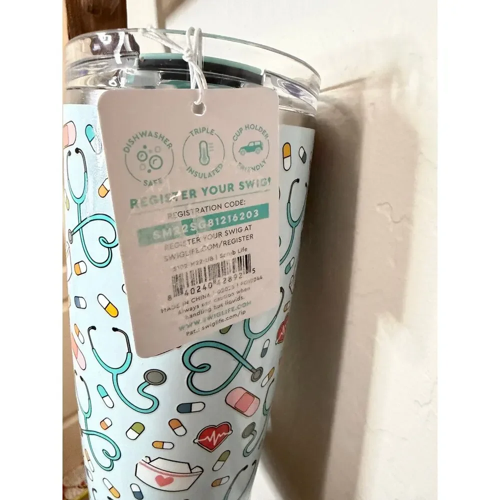 Swig-Scrub Life -Nurse Travel Mug 22oz-NWT - Picture 5 of 7